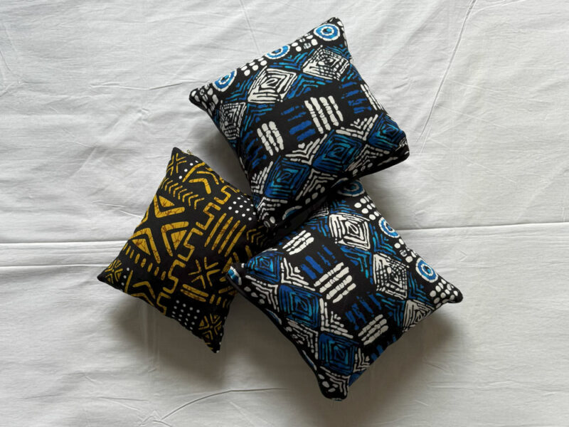 Coussins Graphisme et textiles africains