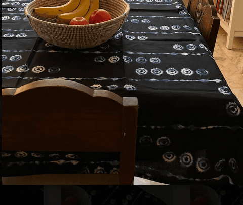 Nappe carré indigo sidéral