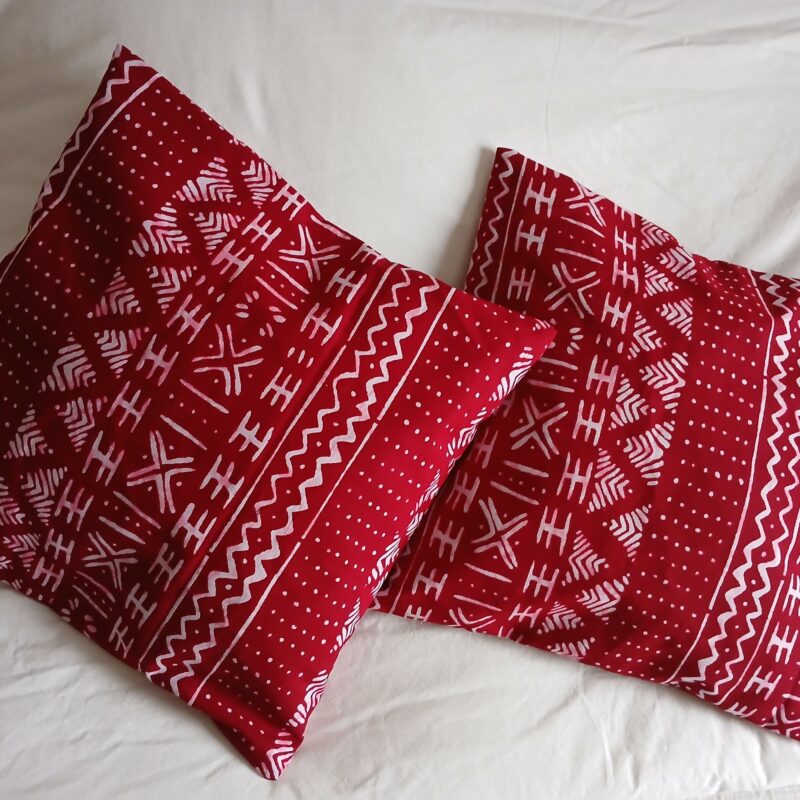 housses wax bogolan rouge