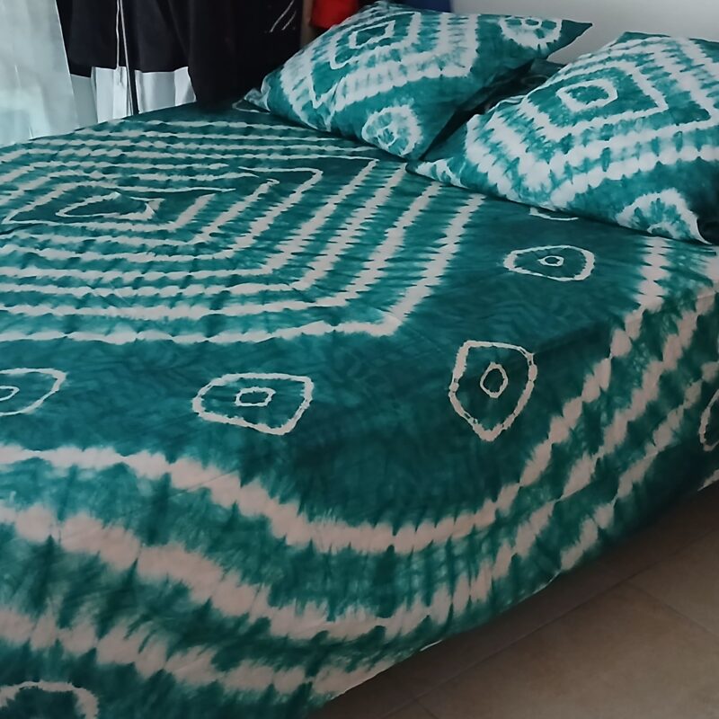 parure de lit batik vert